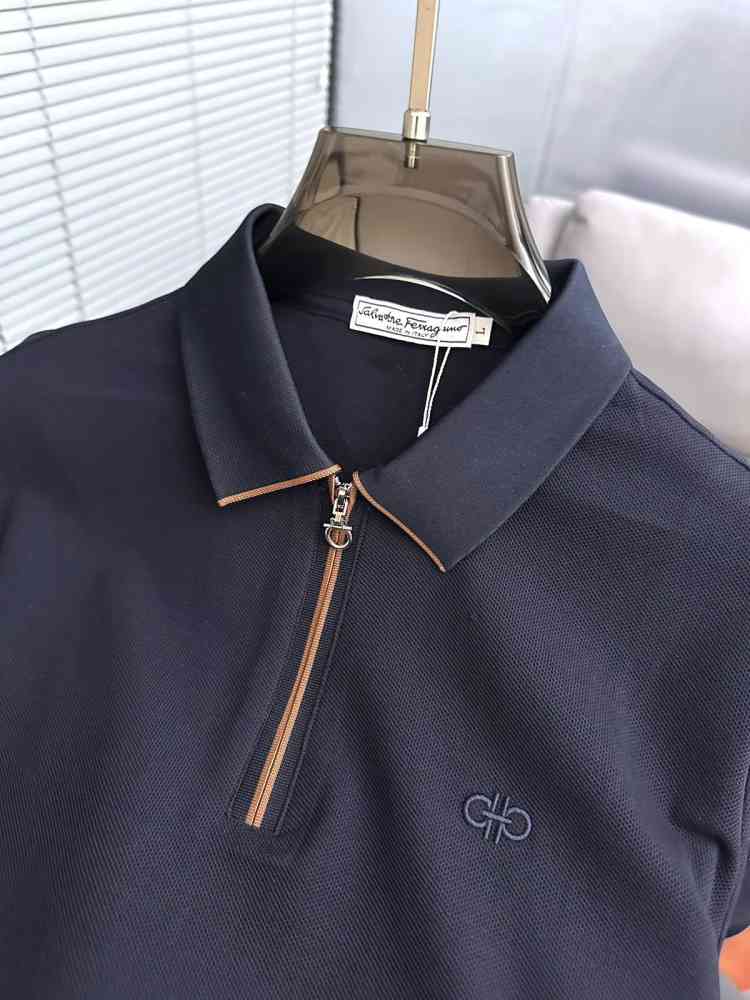 Salvatore Ferragamo Blue Premium Luxury T-shirt-thumb-2