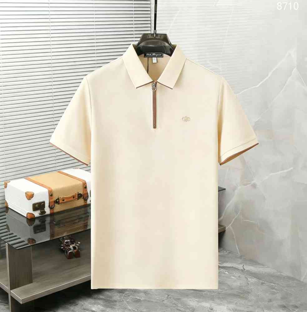 Cream Salvatore Ferragamo Black Premium Luxury T-shirt