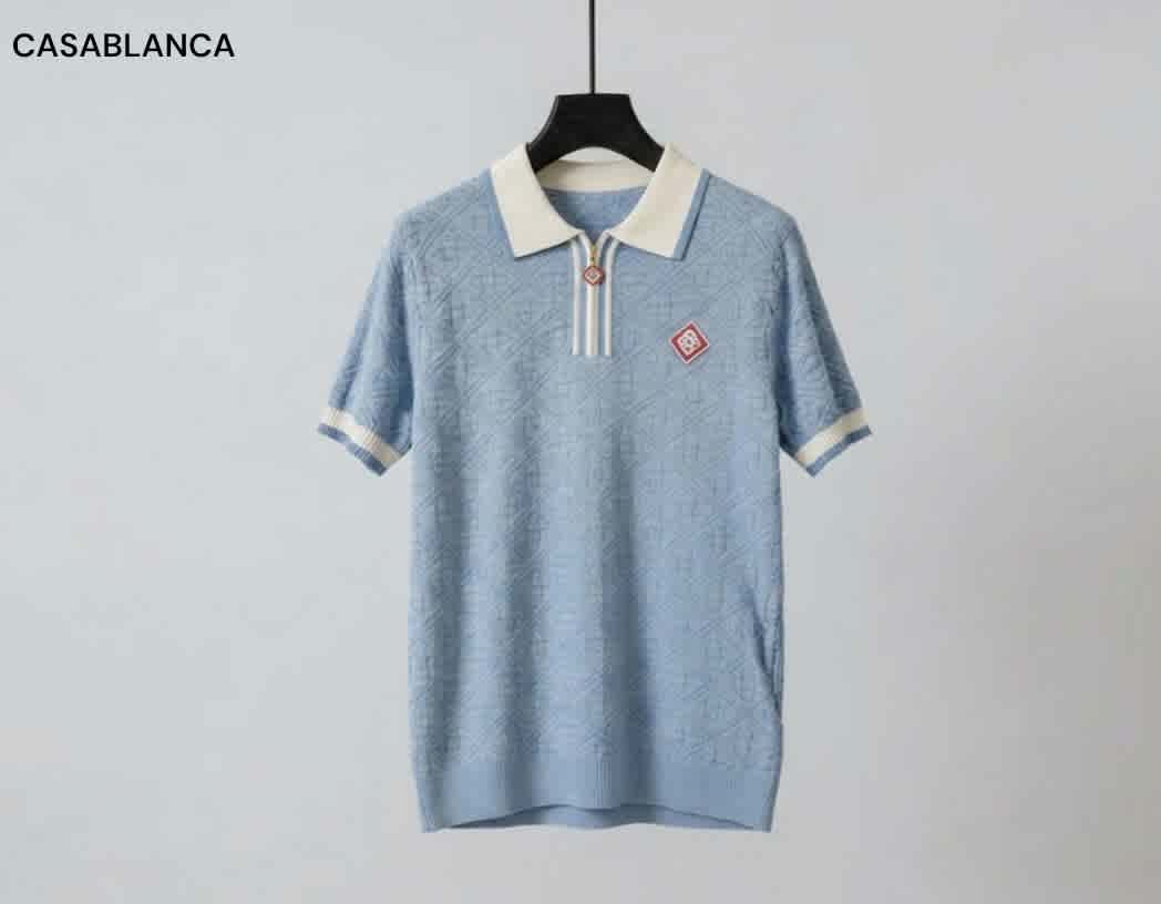 Sky Blue Casablanca Green Premium Quality T-shirt