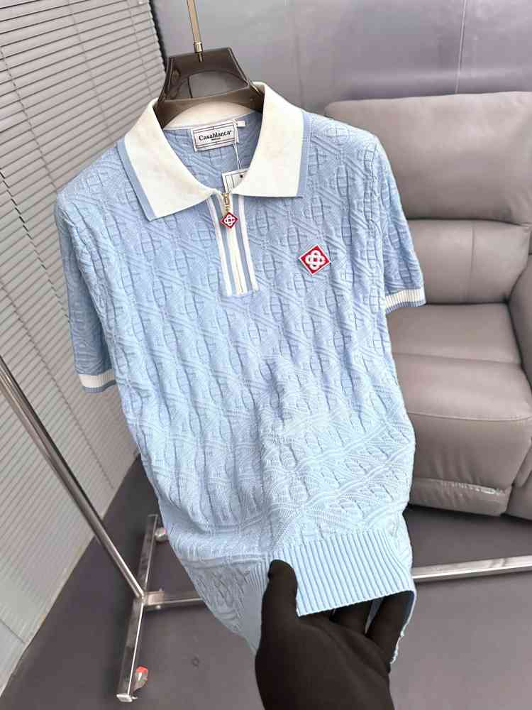 Casablanca Sky Blue Premium Quality T-shirt-thumb-1