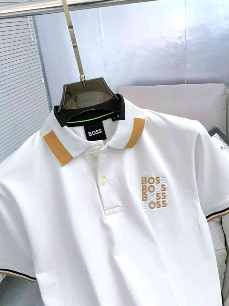 Hugo Boss White Premium Quality Tees-thumb-2