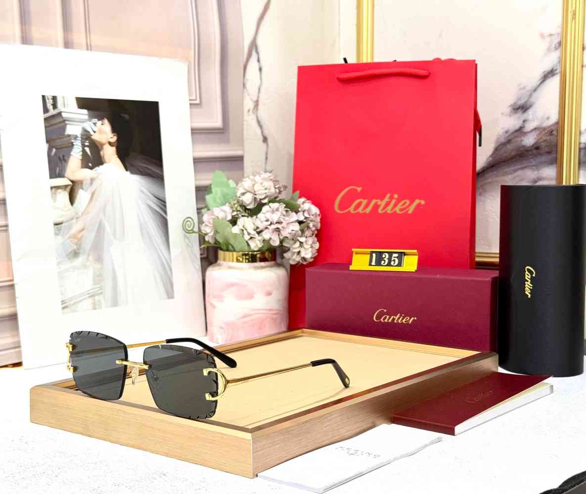 Cartier Colour Changing Lens Black Premium Sunglasses-thumb-0