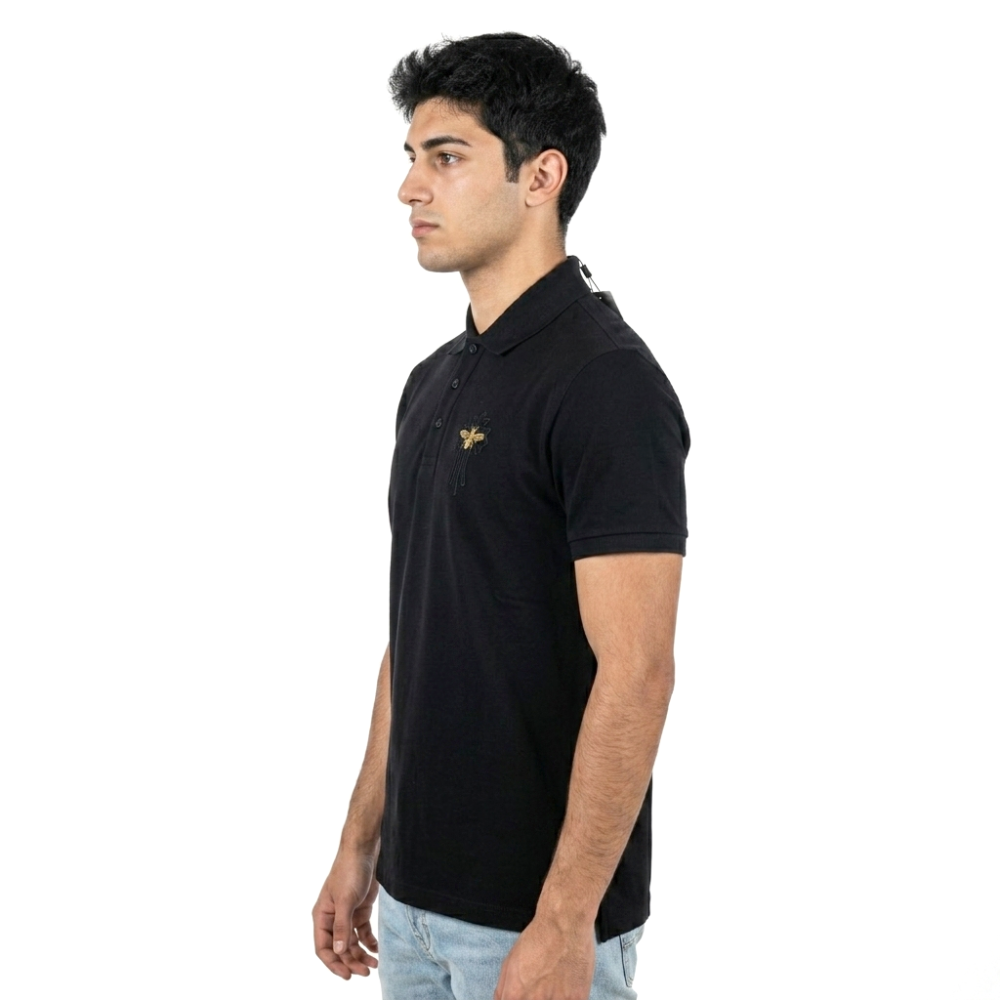 Chrome Hearts Black Embroidered Logo Premium T-shirt-1