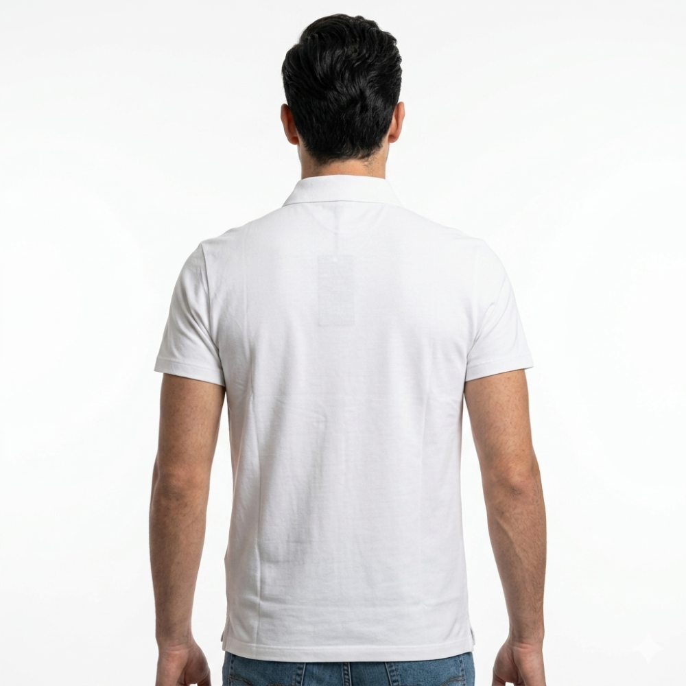 Fendi Embroidered White Premium Quality Polo T-shirt-1