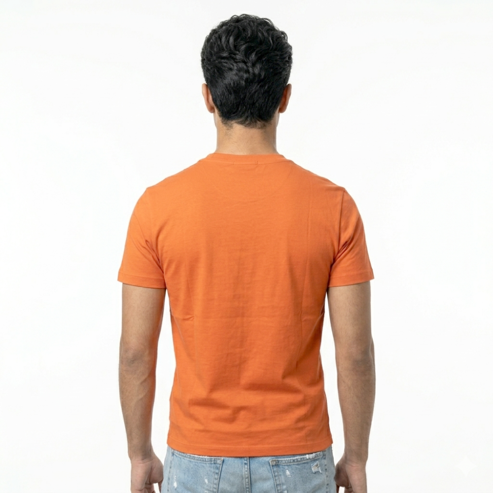 Hermes Paris Orange Round Neck Premium T-shirt-thumb-2