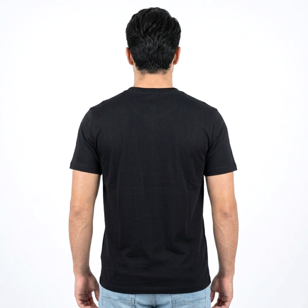 Hermes Logo Print Black Premium T-shirt-2