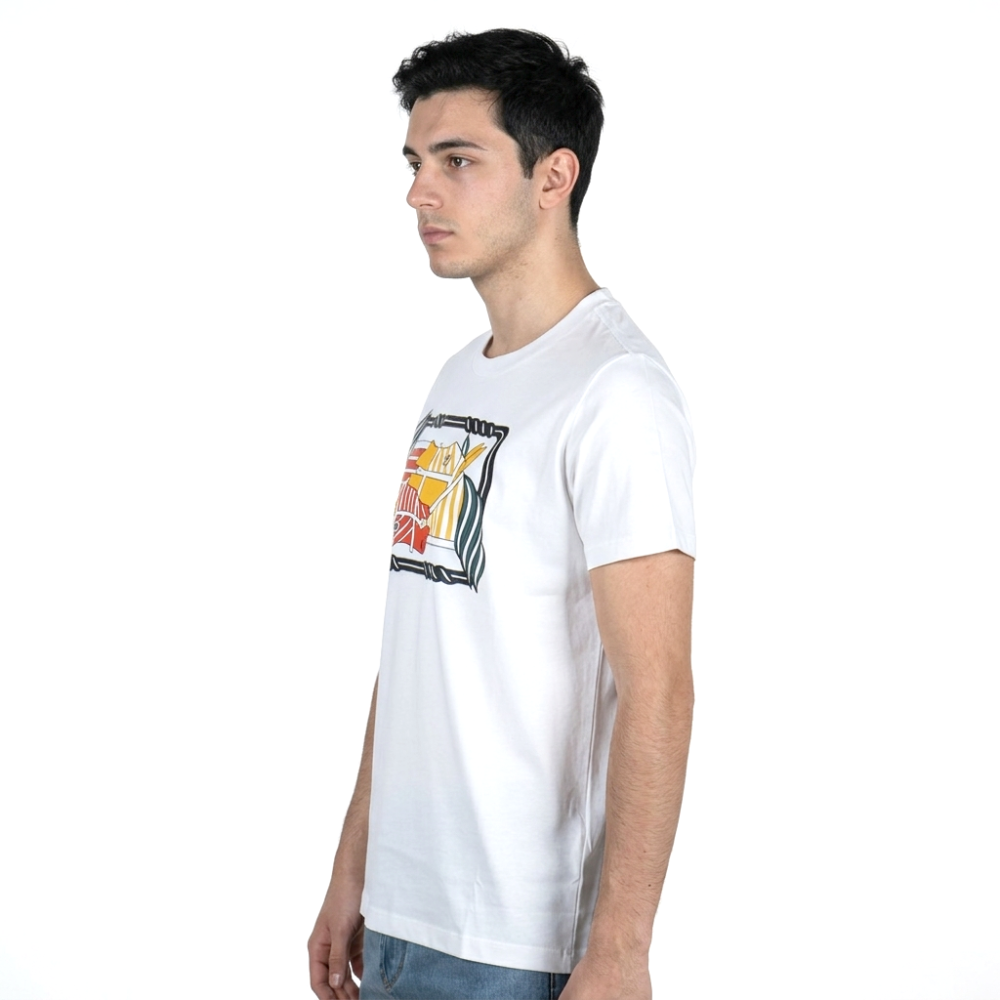 Hermes logo Print White Premium T-shirt-2