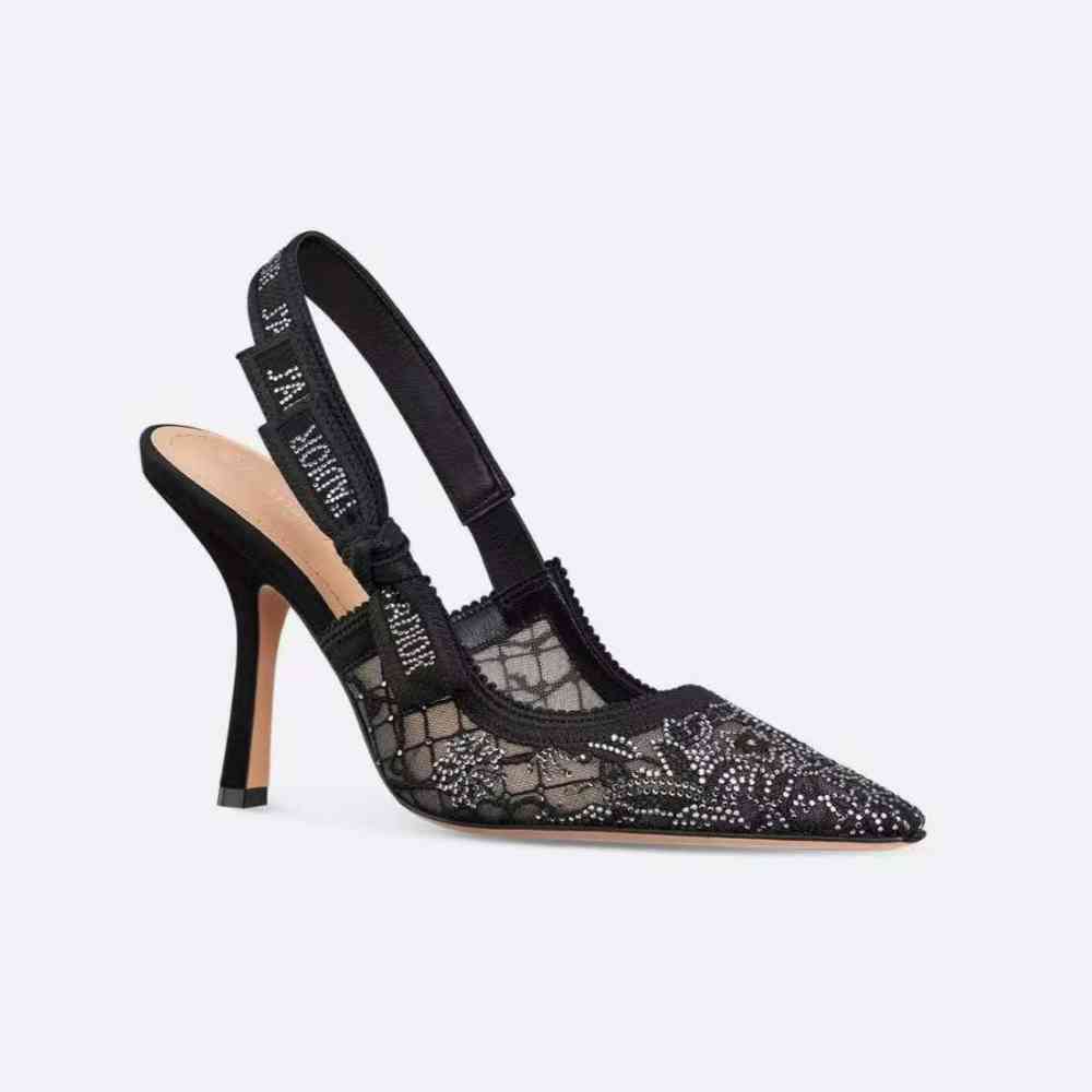 Christian Dior Black Premium Quality Heels Sandals-thumb-0