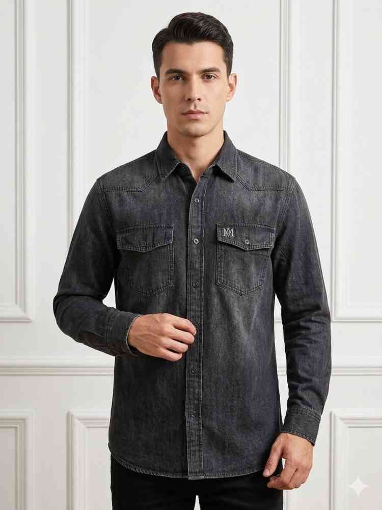 Amiri Black Premium Quality Men's Shirts-thumb-0