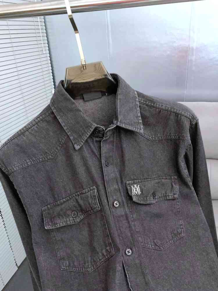 Amiri Black Premium Quality Men's Shirts-thumb-1
