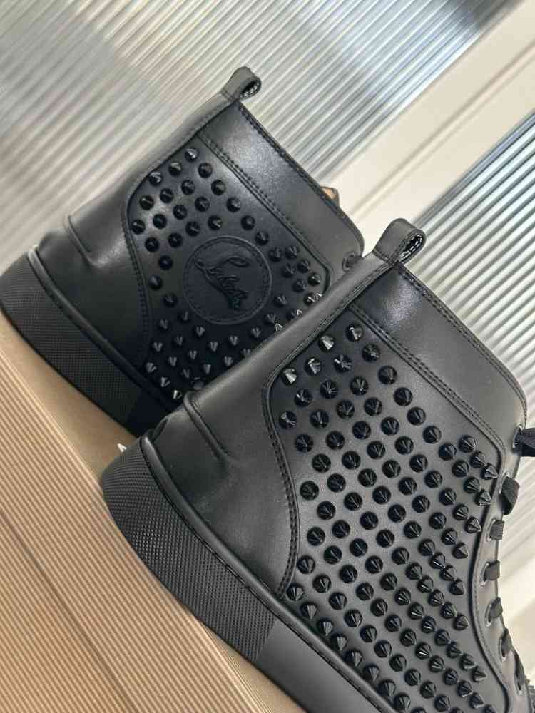 Christian Louboutin Junior leather Black Sneakers-2