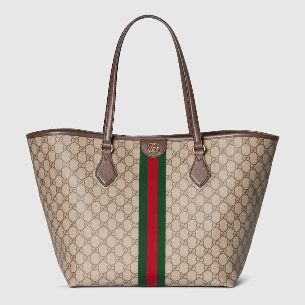 Gucci Jackie Boston Brown Tote Bag-thumb-0