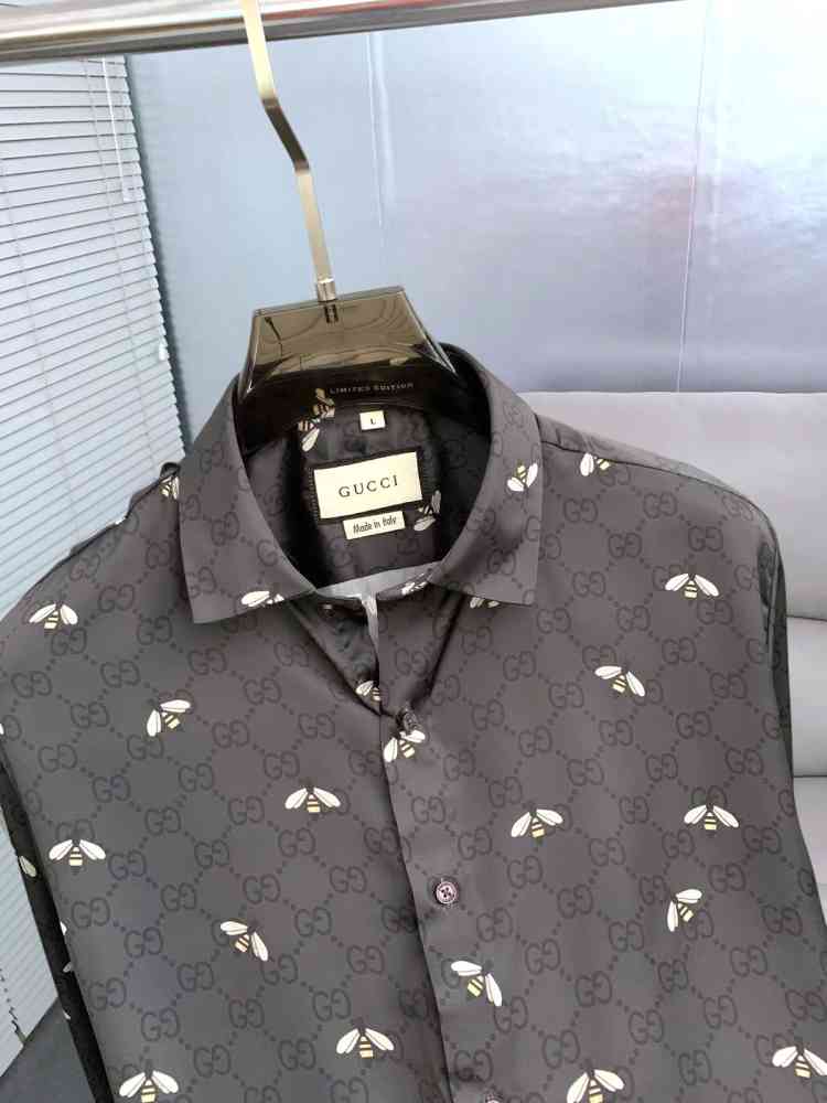 Gucci Black Premium Quality Cotton Shirt-thumb-1