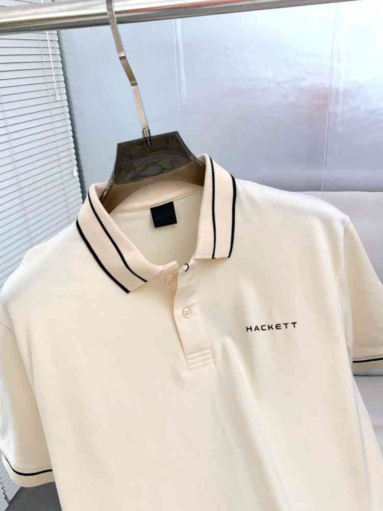 Hackett White Premium Quality Polo T-shirt-thumb-1
