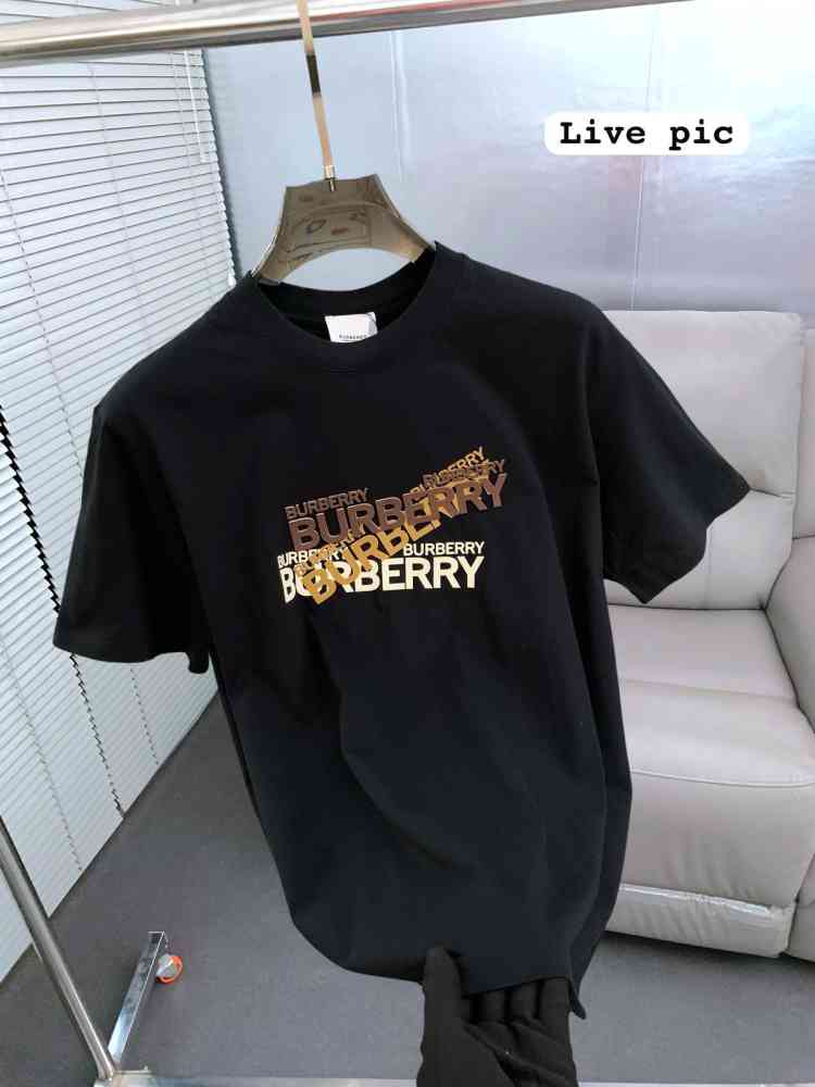 Burberry Black Premium Exclusive Polo T-shirt-thumb-2