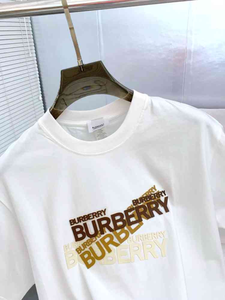 Burberry White Premium Exclusive Polo T-shirt-thumb-1