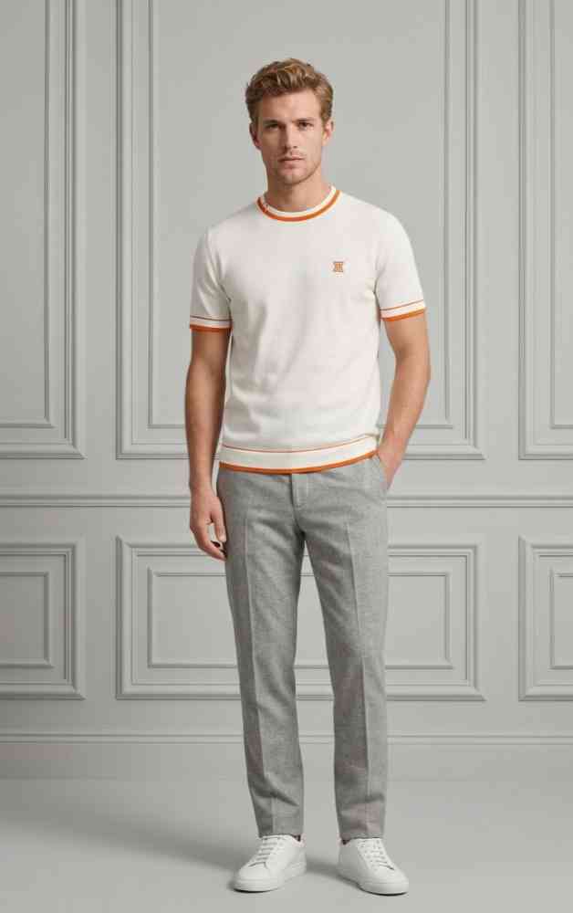 Hermes White Premium Quality T-shirt-thumb-1