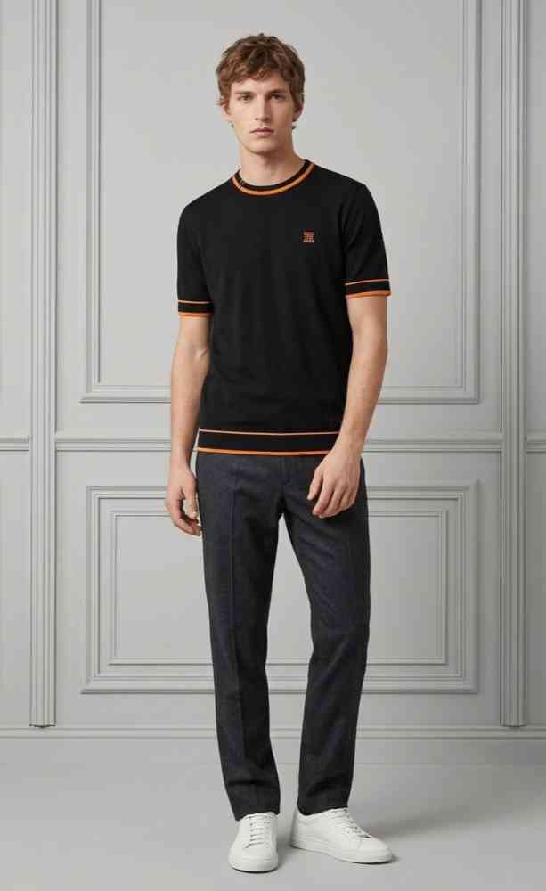 Hermes Black Premium Quality T-shirt-thumb-1
