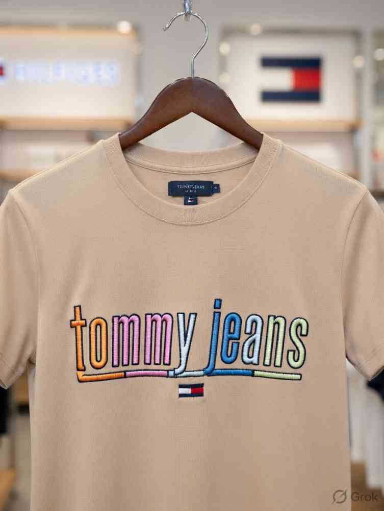 Tommy Hilfiger Brown Premium Quality Women T-shirt-thumb-2