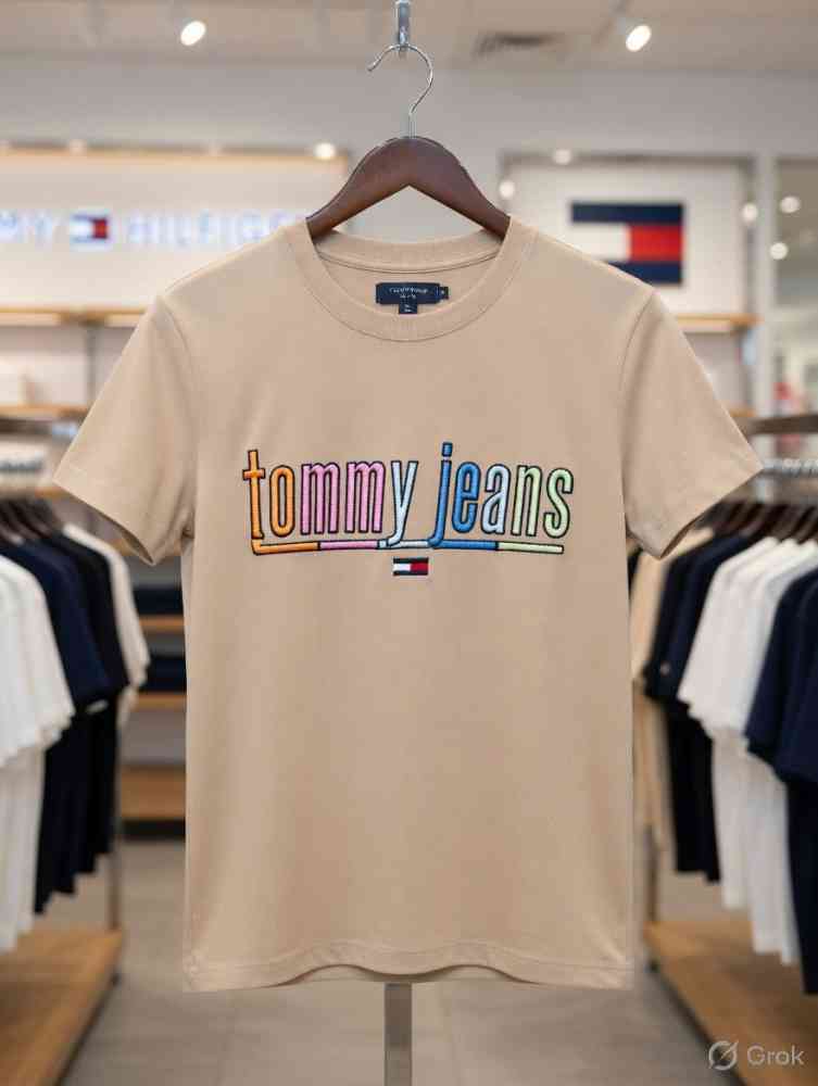 Tommy Hilfiger Brown Premium Quality Women T-shirt-thumb-3