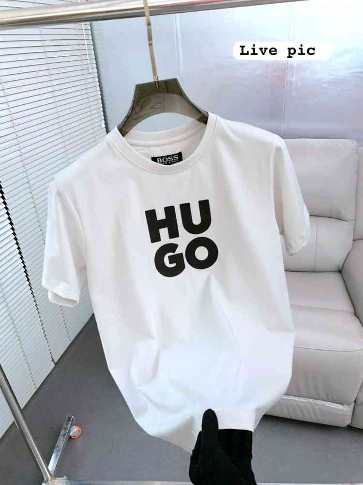 Hugo Boss White Premium Quality Polo Tees-thumb-1