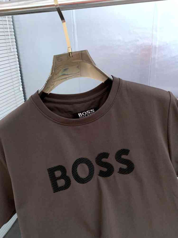 Hugo Boss Dark Grey Premium Quality Polo Tees-thumb-2