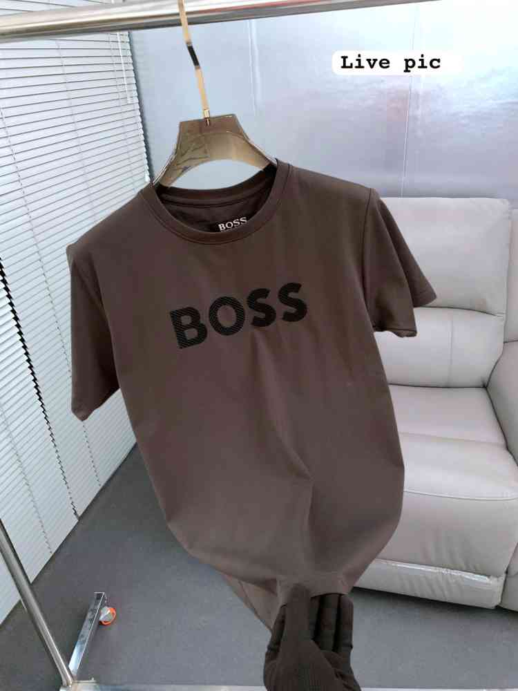 Hugo Boss Dark Grey Premium Quality Polo Tees-thumb-1