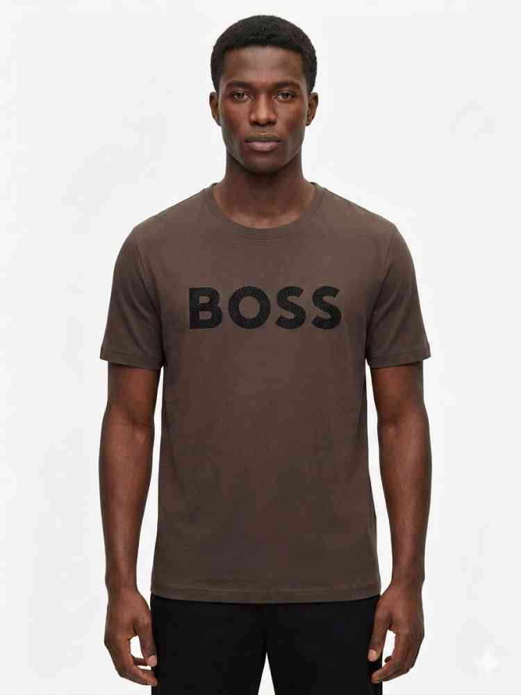 Dark Grey Hugo Boss White Premium Quality Polo Tees