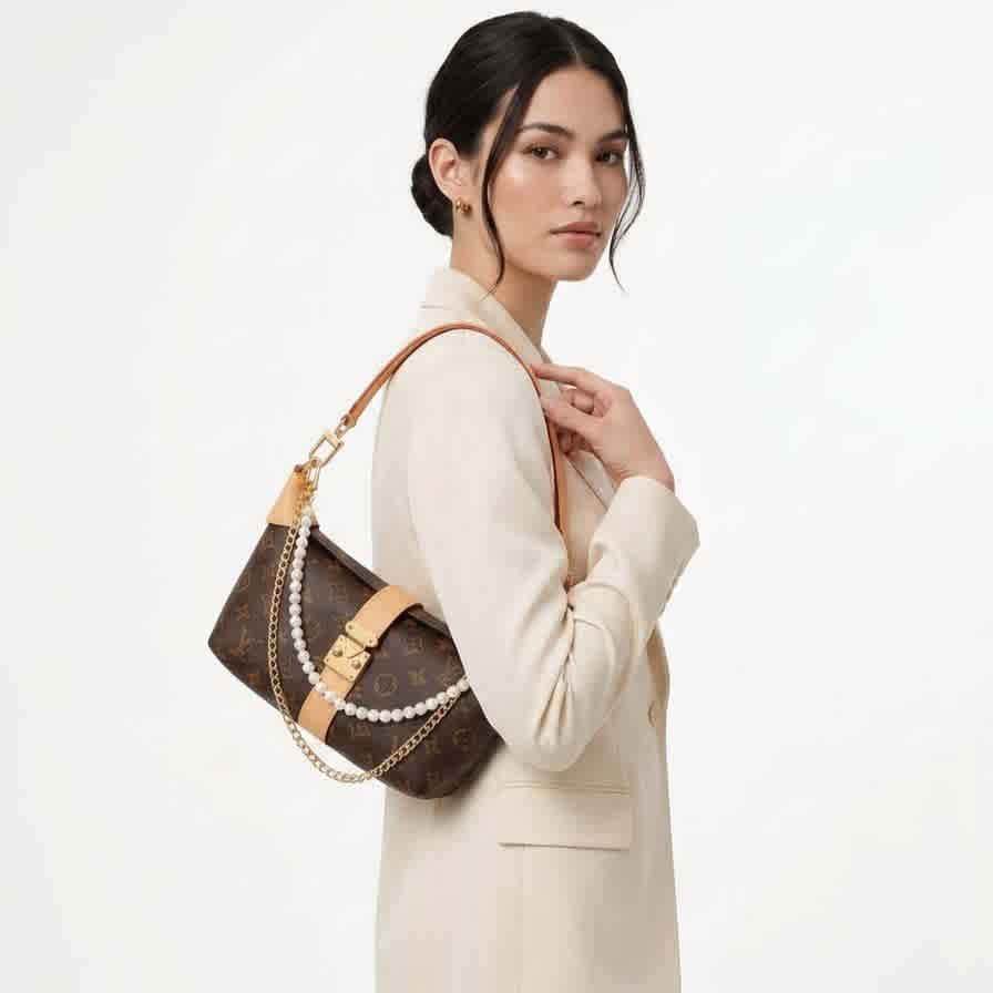 Louis Vuitton Pochette Mia Brown Shoulder Bag-1