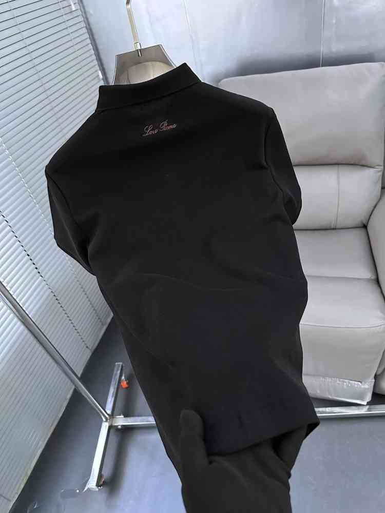 Loro Piana Black Premium Quality T-Shirt-2