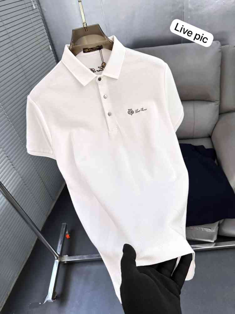 Loro Piana White Premium Quality T-Shirt-thumb-3