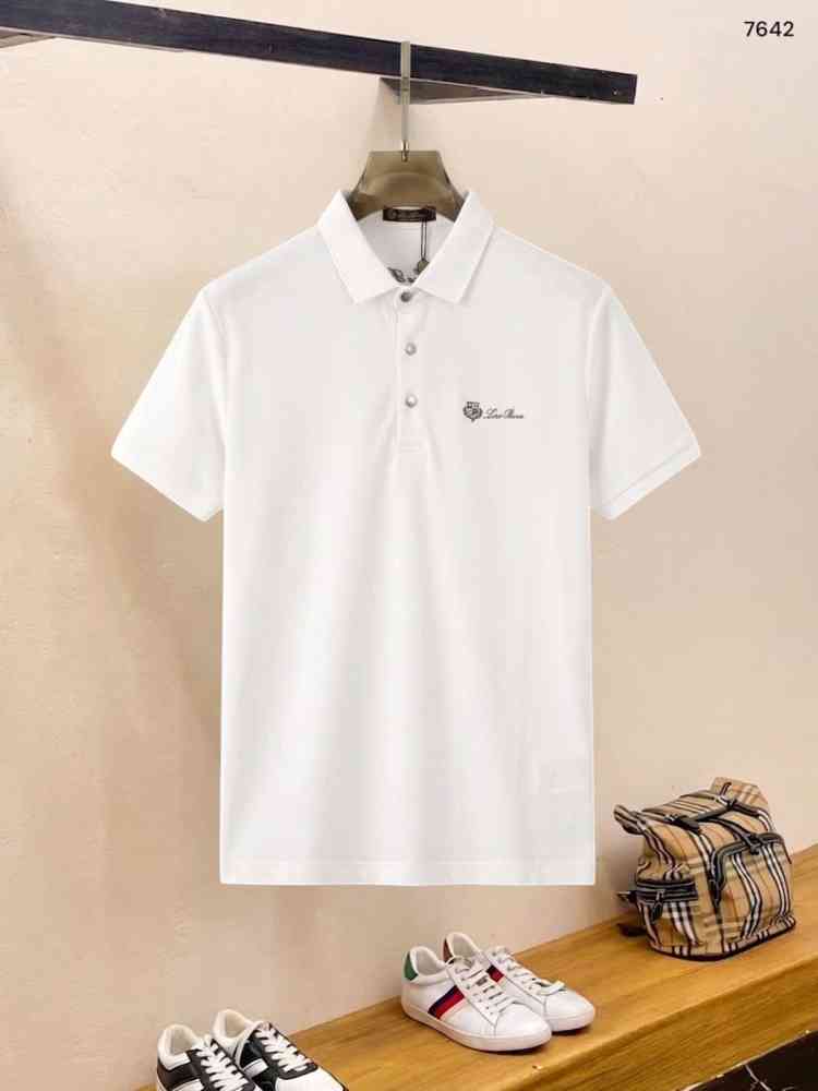 Loro Piana White Premium Quality T-Shirt-thumb-0