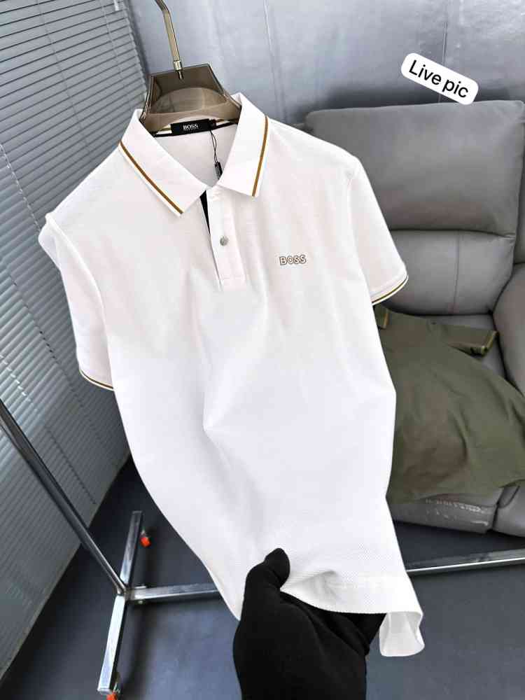 Hugo Boss White Premium Quality Tees-1