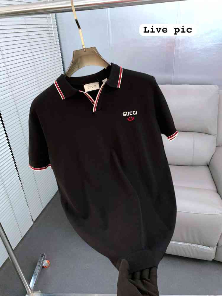 Gucci Black Premium Quality Polo T-shirt-thumb-0