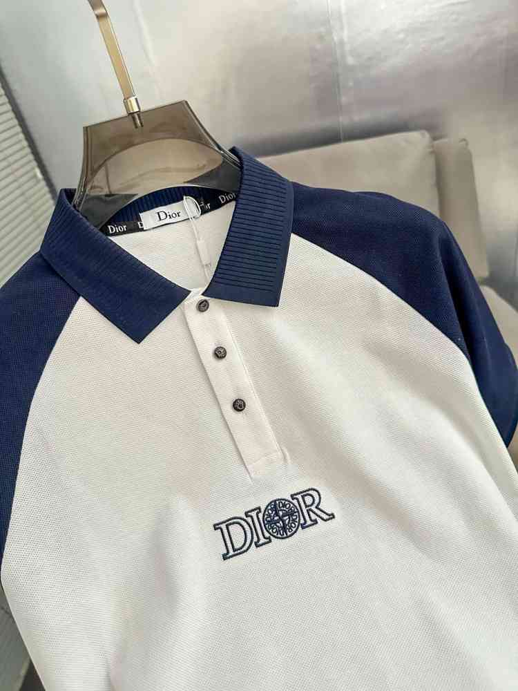Dior White Premium Quality Polo T-Shirt-thumb-2