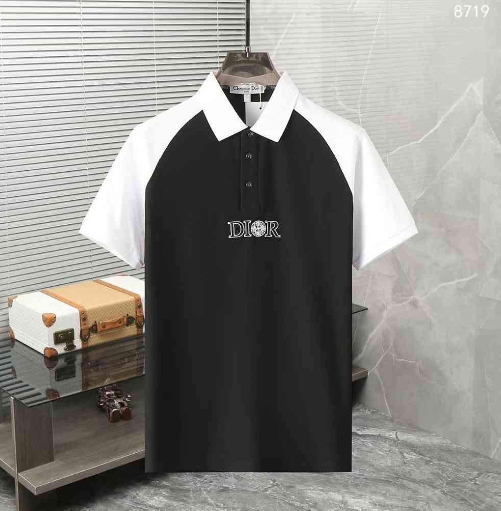 Dior Black Premium Quality Polo T-Shirt-thumb-0