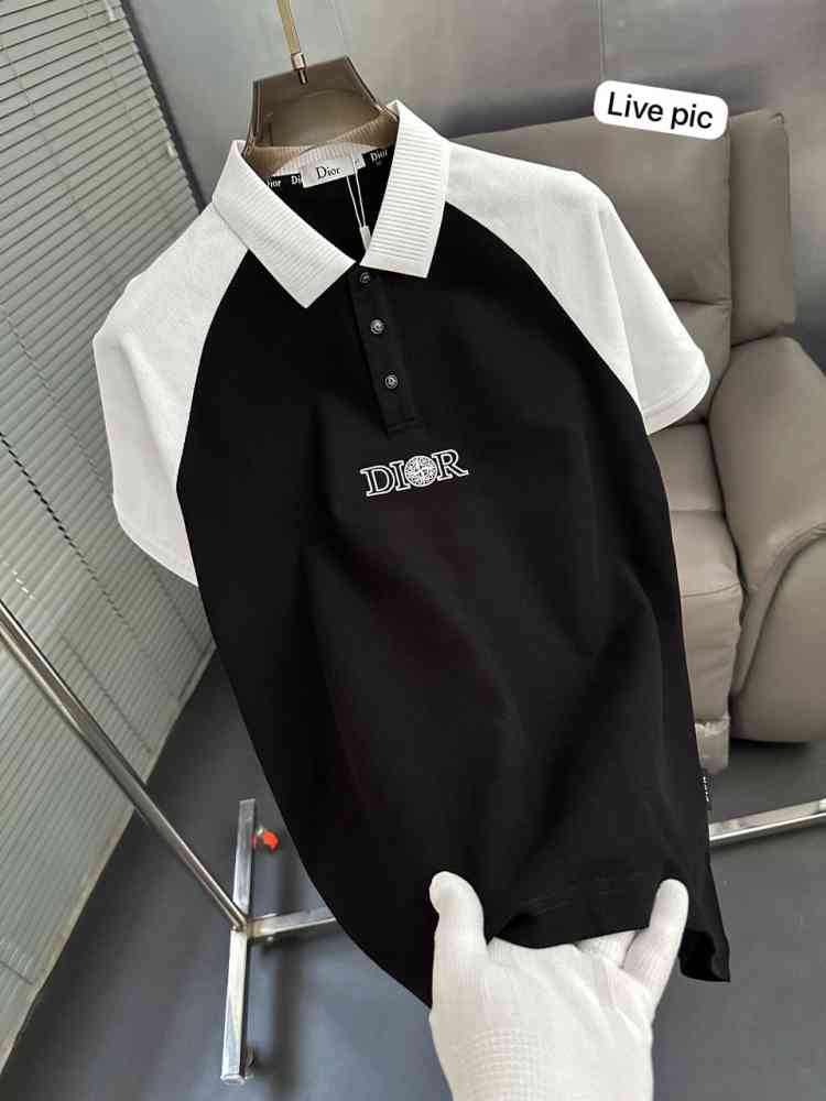 Dior Black Premium Quality Polo T-Shirt-thumb-1