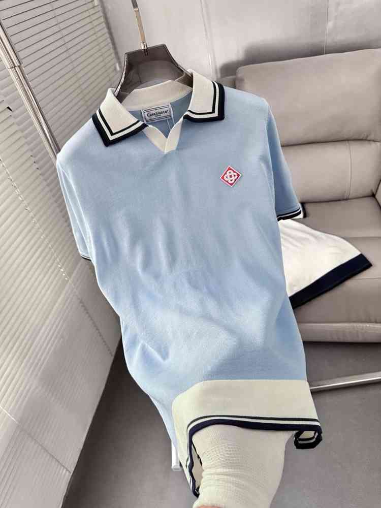 Casablanca Sky Blue Premium Quality T-shirt-thumb-1