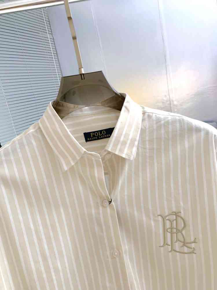 Ralph Lauren Cream Premium Quality Women Shirt-thumb-1