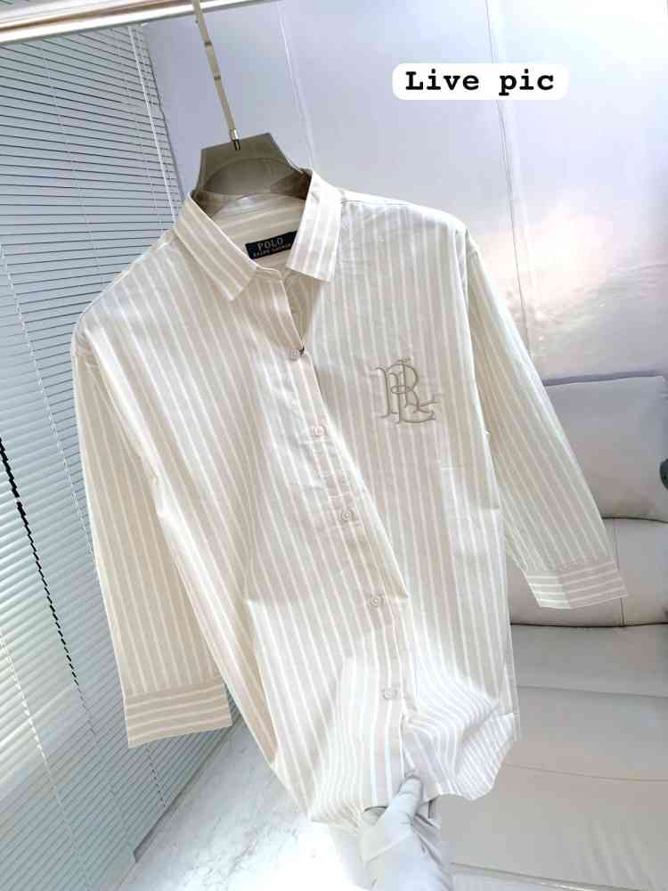 Ralph Lauren Cream Premium Quality Women Shirt-thumb-2