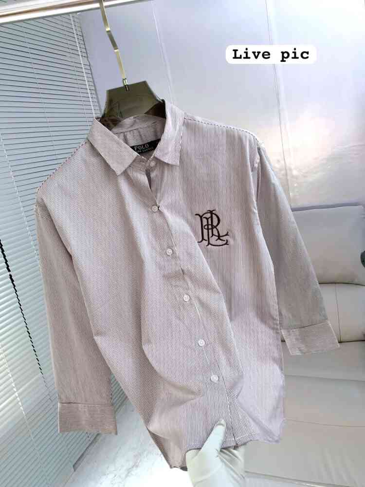 Ralph Lauren Grey Premium Quality Women Shirt-2