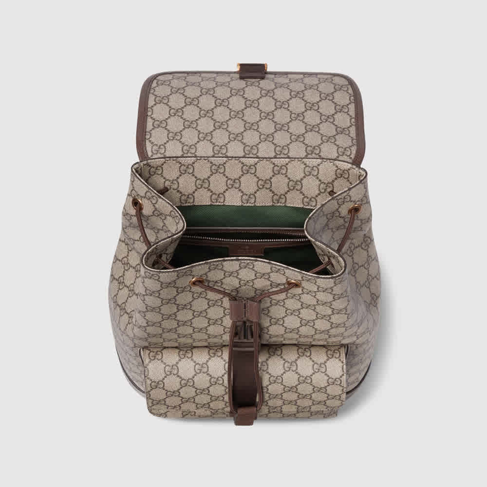 Gucci GG Ophidia Beige Backpack-thumb-3