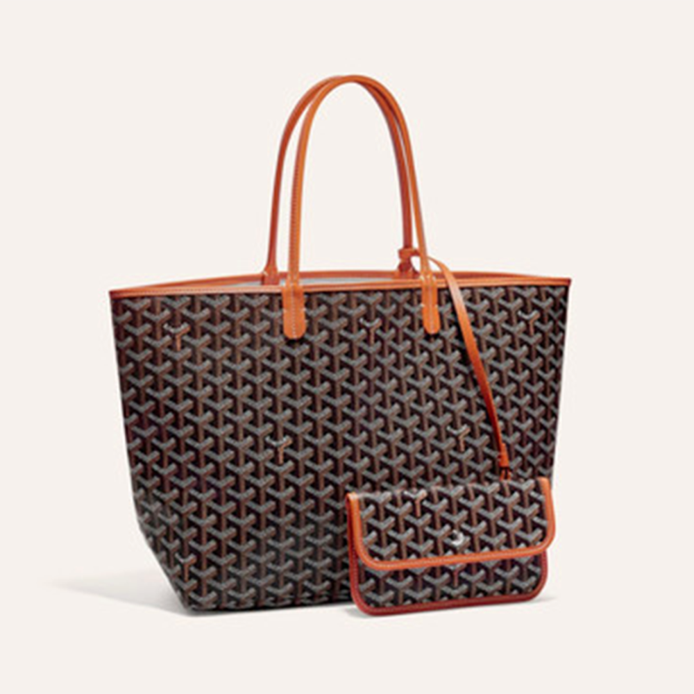 Black Goyard Saint Louis PM Green Tote Bag