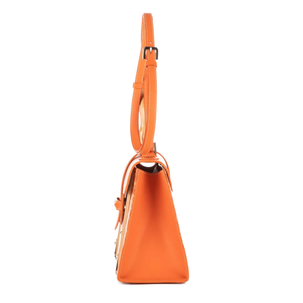 Goyard Saigon PM Small Orange Handbag-thumb-3