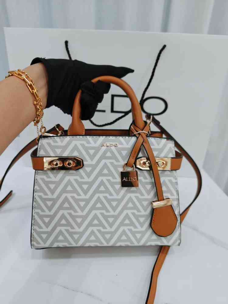 White Aldo Lothycan Brown Premium handbag