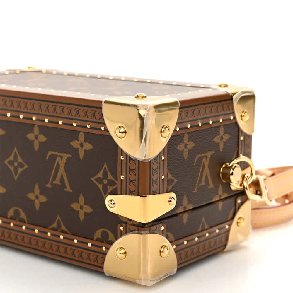 Louis Vuitton Ebene Monogram Coated Canvas Petite Valise Brown Handbag-thumb-3