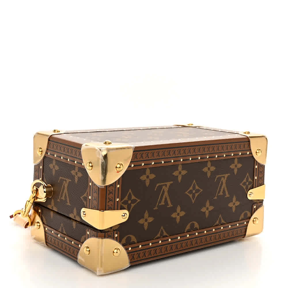 Louis Vuitton Ebene Monogram Coated Canvas Petite Valise Brown Handbag-thumb-2