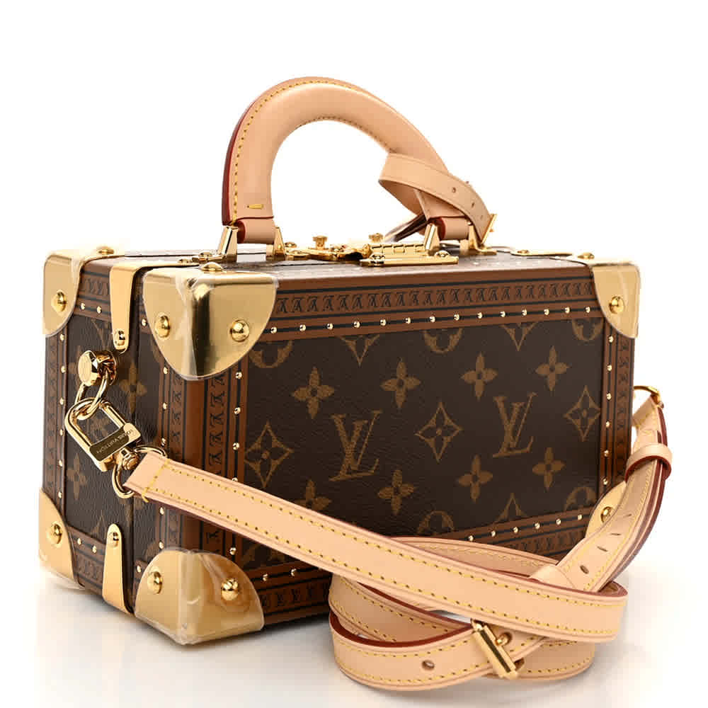 Louis Vuitton Ebene Monogram Coated Canvas Petite Valise Brown Handbag-thumb-1