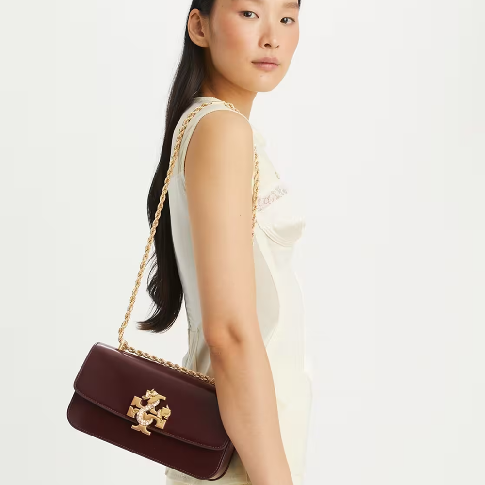 Tory Burch Britten Eleanor Burgundy Sling Bag-4