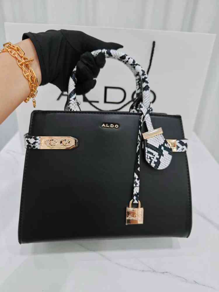 Black Aldo Ashover Dark Brown Premium HandBag